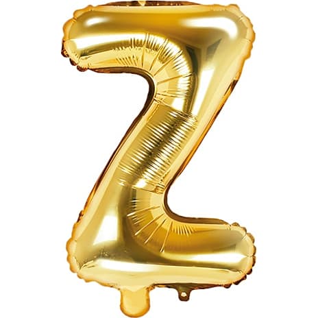 Folieballon Z 33 cm Assorteret