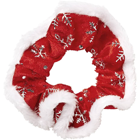 Choise By Heart Dame Jule Scrunchie Med Snefnug Hvid