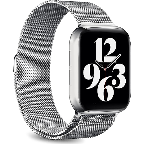 PURO Milanese Rem til Apple Watch 42-44 mm Sølv
