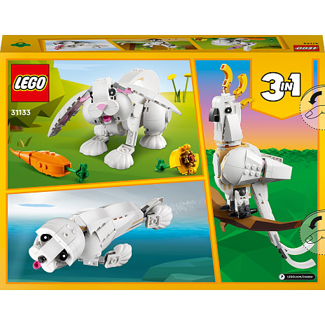 modstå at forstå Fortælle LEGO Creator 31133 3-i-1 hvid kanin | Køb online på br.dk!
