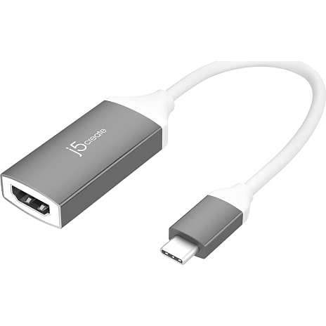 J5 Create USB-C til 4K HDMI Adapter Sølvfarvet