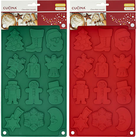 Chokoladeform jul - flere varianter - assorteret 1 stk.