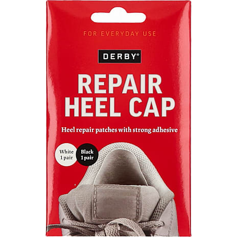 Derby Repair Heel Cap onesize, hvid/sort