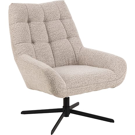AC Design Furniture Paris Loungestol Boucléstof Beige