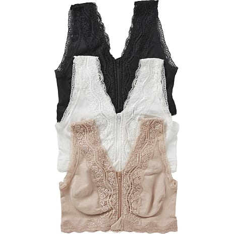 VRS Dame 3-pak BH Str. 2XL Beige/Hvid/Sort