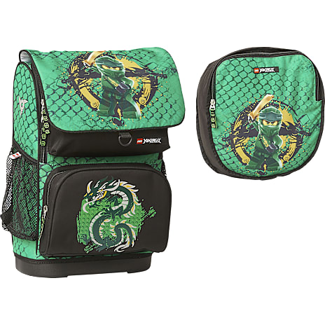 LEGO Ninjago Green Optimo Skoletaske med Gymnastiktaske