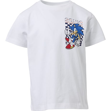 Sonic T-shirt Str. 98/104 Hvid