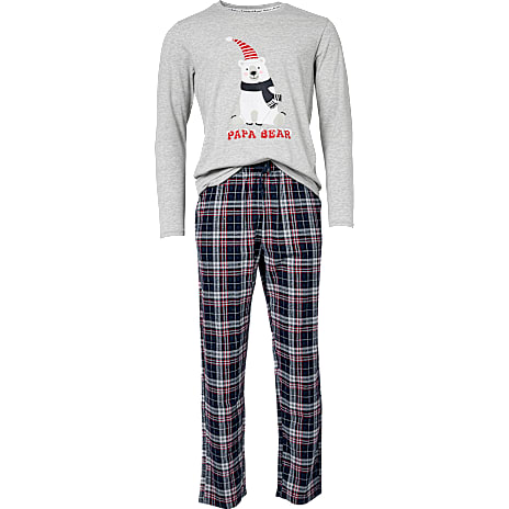 VRS Herre Pyjamas Str. 2XL Lysegrå