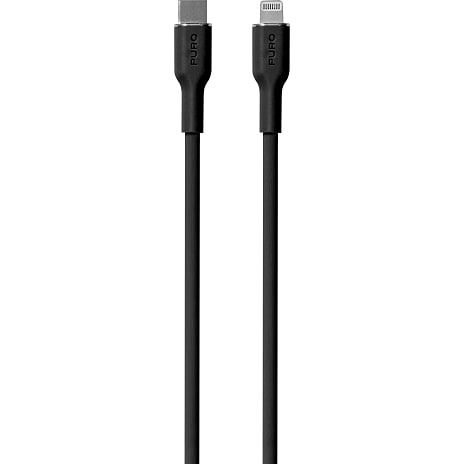 PURO USB-C Lightning Kabel 1,5 meter Sort
