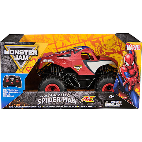 Monster Jam 1:24 Spiderman Monster Truck Fjernstyret Bil