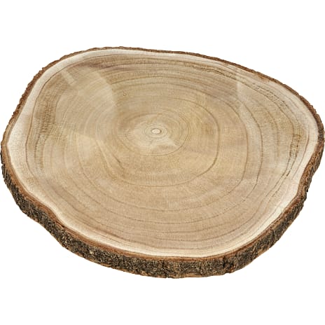 Jul Træskive 40 cm Brun