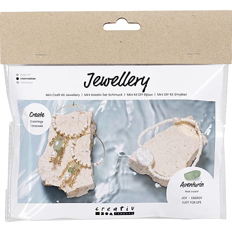 Creativ Company DIY kit smykke aventurin