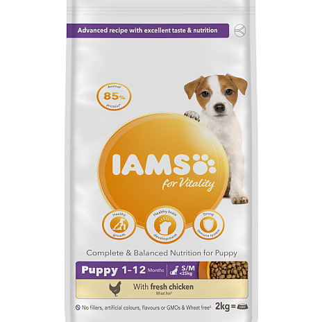IAMS Tørfoder Kylling Hvalpe og Junior