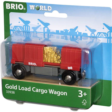 BRIO 33938 Godsvogn med Guld