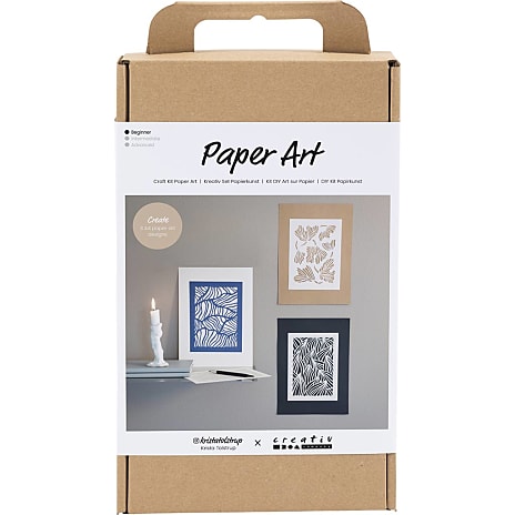 Creotime DIY Kit Papirkunst Off White