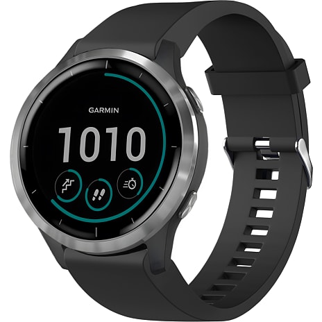 Fixed Silikonerem til Garmin Smartwatch sort