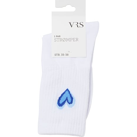 VRS Dame Tennisstrømper Str. 35/38 Hvid