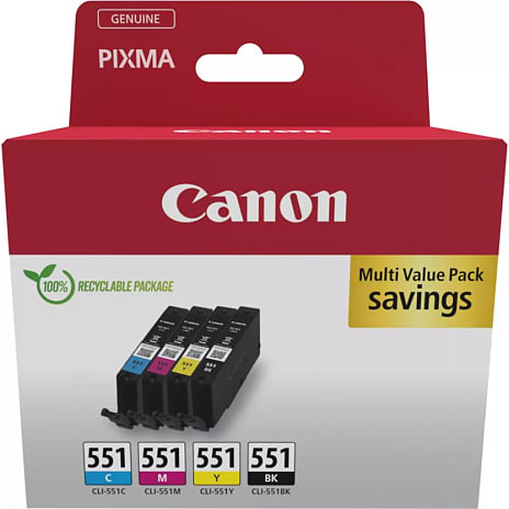 Canon CLI-551 Blækpatron Cyan/Magenta/Gul