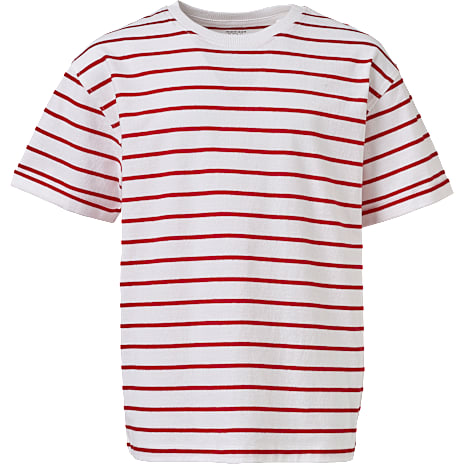 VRS Teen T-shirt Med Striber Str. 134/140 Hvid