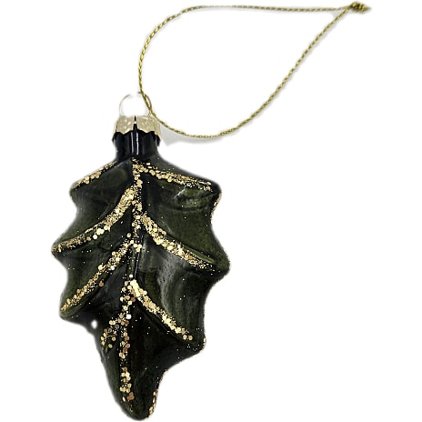 Julefryd Glasblad Med Glitter Ophæng Højde 8 cm Assorteret