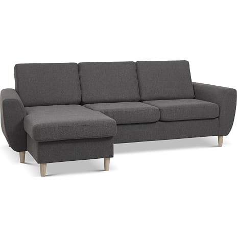 Madrid Nordic Vendbar Sofa med Chaiselong Antracit