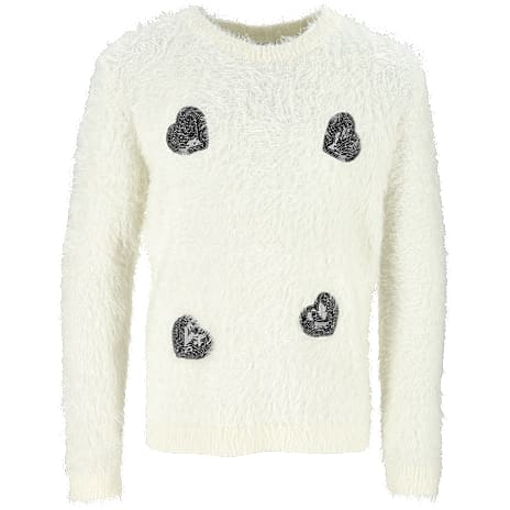VRS Børne Strikbluse Str. 134/140 Off-white