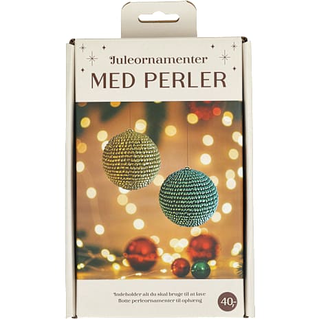 DIY perle julekugle