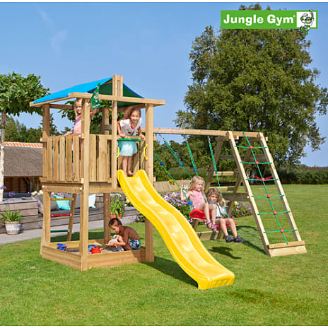 Jungle Gym Hut Legetårn inkl. klatrestativ ekskl. rutsjebane