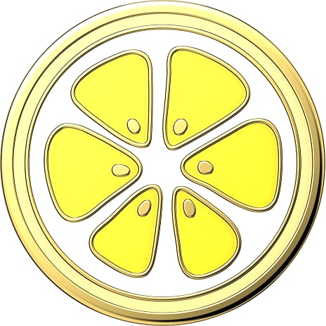PopSockets Enamel Lemon Slice Yellow