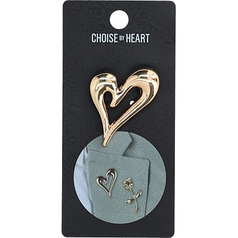 Choise by heart Dame Broche Guldfarvet
