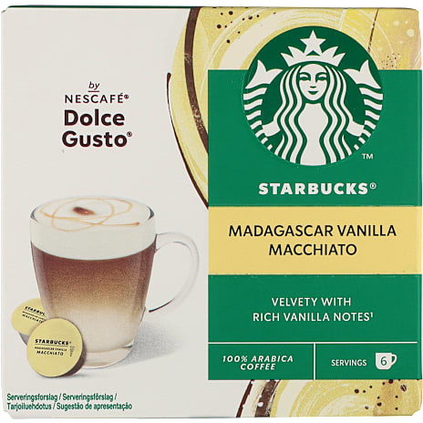 Starbucks Madagascar Vanilla Macchiato kaffekapsler 12 stk.