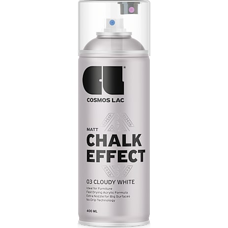Cosmos Spraymaling Mat Cloudy White
