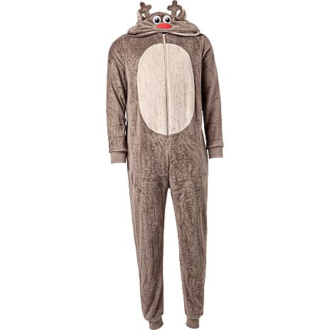 VRS Herre Rensdyr Jumpsuit Str. M Brun