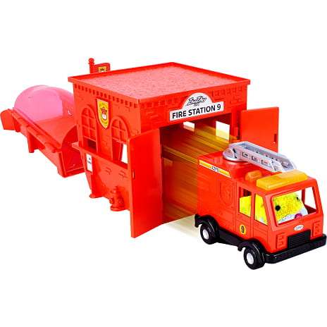 ZhuZhuPets Brandstation med Brandbil