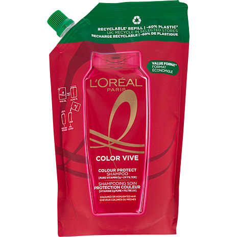L'Oréal Paris Color Protect Shampoo Farvet og Highlightet Hår Refill