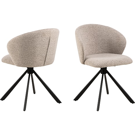 AC Design Furniture Pippa Spisebordsstol i Boucléstof Beige
