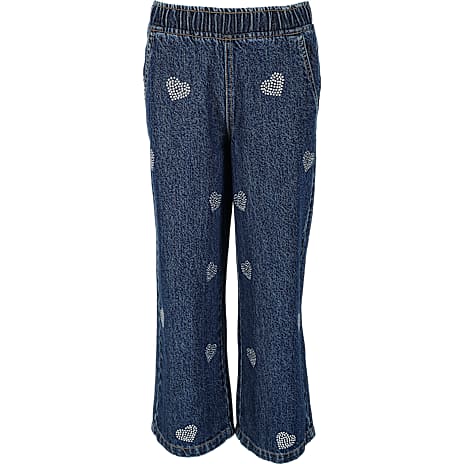 VRS Børne Jeans Wide Str. 128 Blå