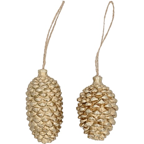 Julefryd Kogle Til Ophæng Længde 6,7-8 cm Assorteret