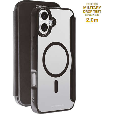 Vivanco iPhone 16 Plus Mag Wallet Sort
