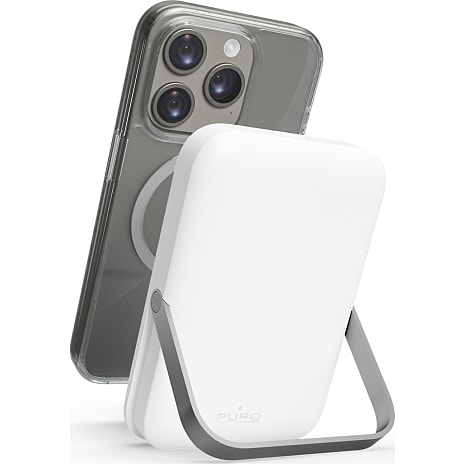 PURO Powerbank 5000 mAh Stand Hvid