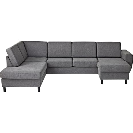 Rom Nordic Højrevendt U-sofa Antracit