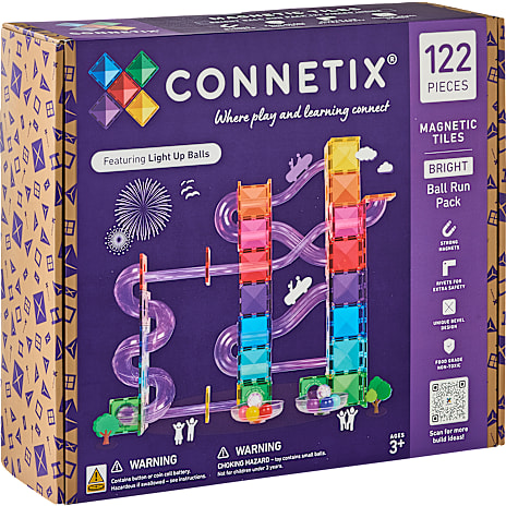 Connetix Magnetsæt Kuglebane 122 Dele Lys