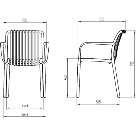 Carlton Table with 6 Messina Chairs - Sandy Grey