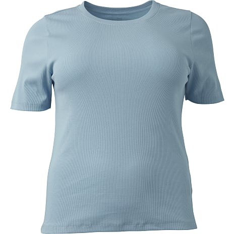 VRS Dame Rib T-shirt Str. 50 Blå