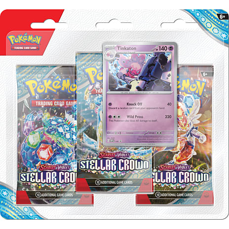 Pokémon Stellar Crown Pokémonkort Blister 3-pak