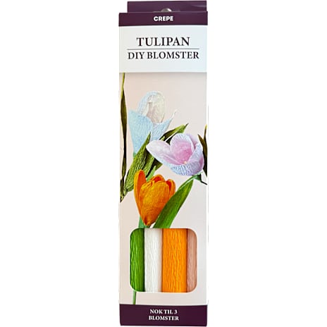 1conzept Crepe DIY blomster - tulipan 1 stk.