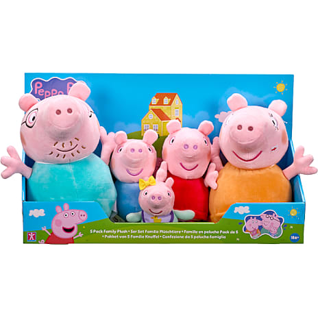 Gurli Gris Peppa Family plyssæt