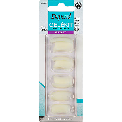 Depend Flexi Fit kunstige negle gelékit refill 55 stk.