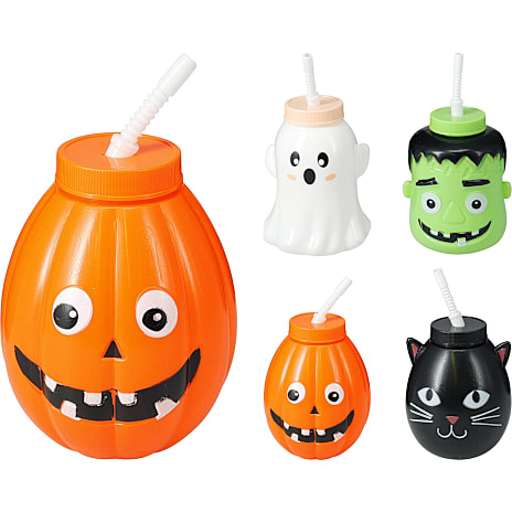 Halloween Flaske Med Sugerør
