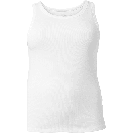 VRS dame rib tanktop str. 52 - hvid 1 stk.